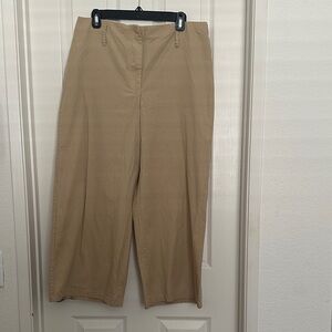 Mango Beige High-Rise Trousers